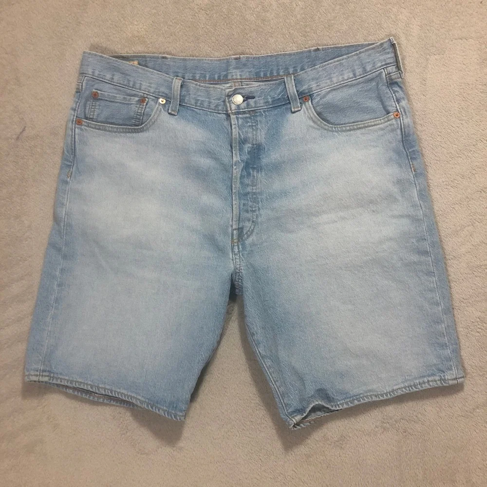 Levi's Denim Shorts 501 Light Wash Casual Everyday Wear Size‎ 40